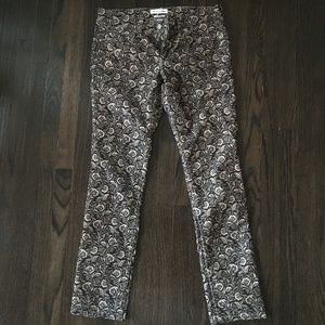 Isabel Marant printed cord corduroy skinny jeans